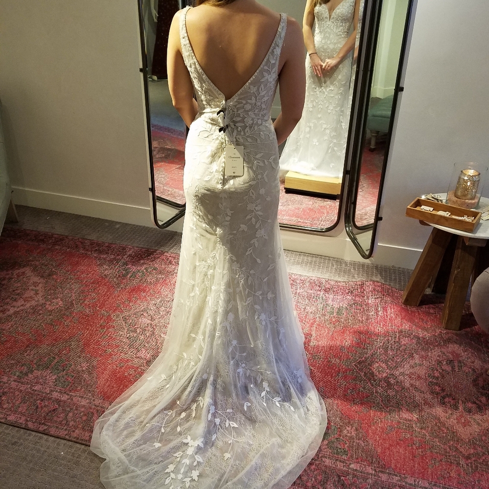 Claremont wedding gown by Bhldn (Anthropologie), size 2, lace